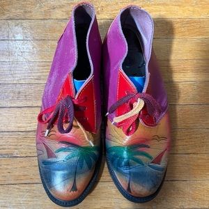 Hawaiian Rainbow Leather Shoes